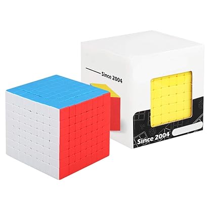 Alician 8X8X8 Square Shape Magic Cube for Brain Training Kids Toy
