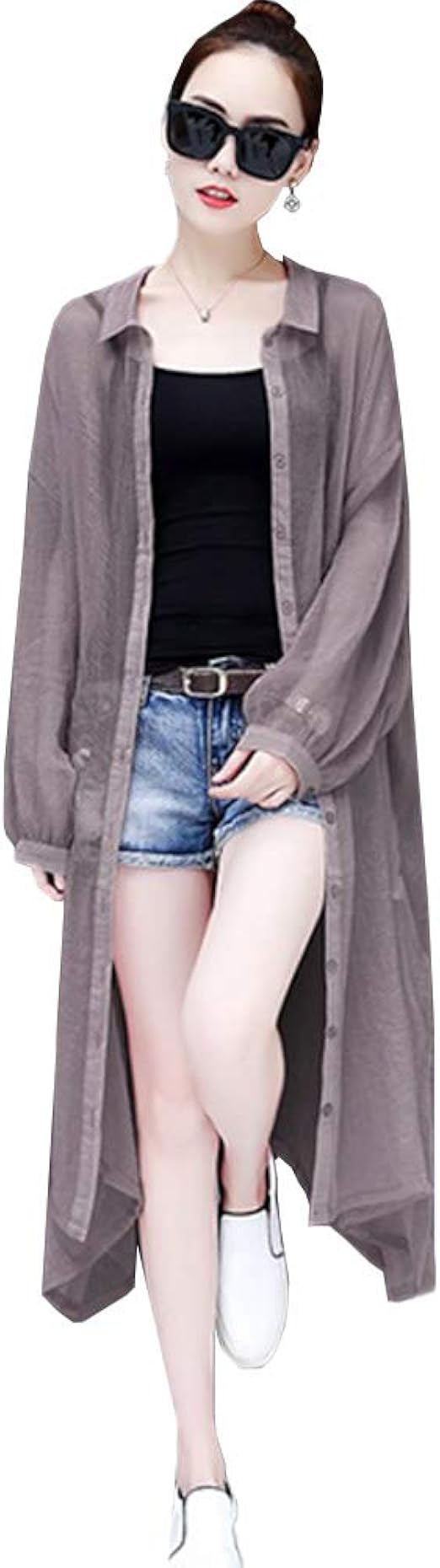 Amazon Jpバレンタインデー レディース 紫外線防止シャツ ラッシュガード Uvカット カーディガン シフォンシャツ 日焼け止め コート トップス 韓国ファション ゆったり ロング丈 大きいサイズ 薄手 通気性 長袖 シースルー オシャレ 7カラ展開 カーディガン ボレロ 通販