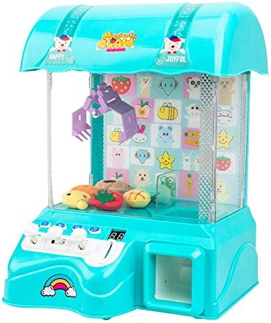 Flycreat クレーンゲーム おもちゃ Ufoキャッチャー ぬいぐるみ 6個 Bgm 電動 音楽 Ledライト スピード調節 クレーン キャッチャー 玩具 子供 かわいい 百貨店 こども誕生日プレゼント 人気 男の子 女の子 自宅用 Usb 電池両方使用可能 リアルな3dクレーンゲーム 女子会