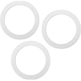 6 "Pellet Stove Exhaust Blower Gasket for Combustion Exhaust Fan Blower to Housing Seal, Pellet Stove White Gasket for Heatilator, Breckwell, Quadrafire, Englande Most Pellet Stoves 2100J - 3 Pack