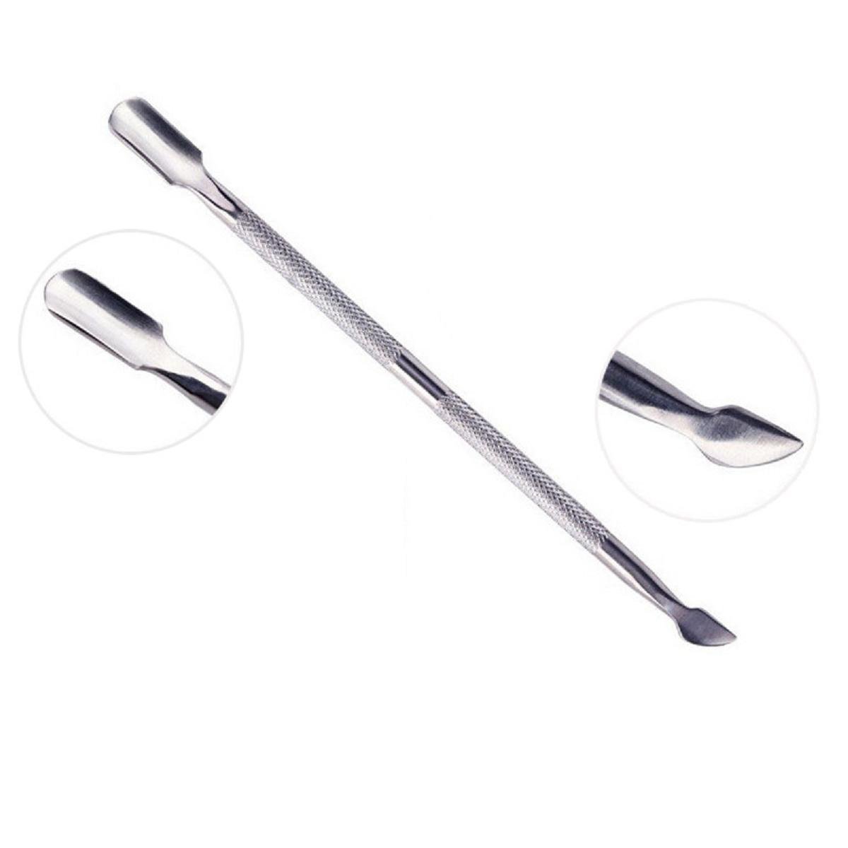 Gnker Nail Cuticle Pusher Spoon Nail Scissor Stainless Steel Remover Cutter Nipper Clipper 3PCS/lot: Beauty