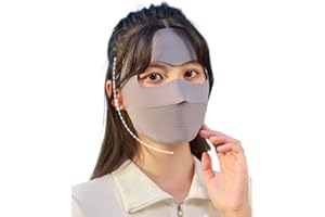 eaonitu Breathable UV Face Cover UPF 50+ Women Summer Face Covering Eye Protection Sunscreen Mask Sports Face Cover