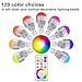 Yangcsl Remote Controlled A19 10W RGBW Color Changing LED Light Bulb, RGB + Daylight White, 60W Incandescent Bulb Equivalent, 120 Color Choice, E26 Medium Screw Base