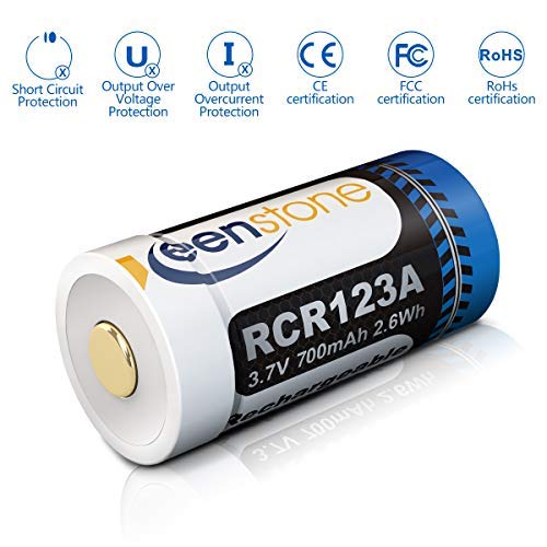 Arlo Kamera Batterien 8 Stücke, Keenstone Wiederaufladbare 3.7V 750mAh Li-ion Arlo Akkus, mit 2 Silikon Hüllen und Batterie Gehäuse für Arlo Überwachungskamera VMC3030/3230/3330/3430