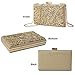 Evening Clutch Purse with Bling Diamond Gold Sparkling Evening Bag Night Purse Handbag for Women Wedding Prom Party