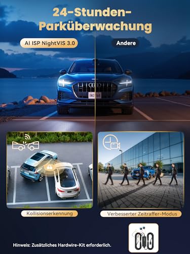 DDPAI Z90 Pro Dashcam 4K+2K, Dual STARVIS 2 (IMX678 & SC431AI), 64GB eMMC, Night + Anti-Flicker, 3K/60fps Highway, GPS/ADAS, 5G WLAN, 4G LTE, 24h Parking Guard, IPS 3 Inch
