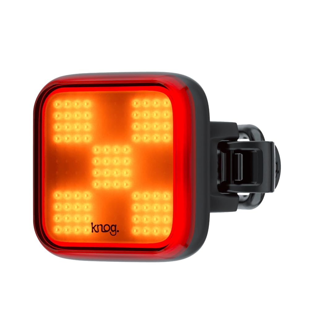 Knog Blinder Rear Square Rear Light Adult Unisex, Black, One Size
