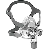 CPAP Mask, Universal Full Face CPAP Masks Replacement Set, Soft Silicone CPAP Full Cover Assembly Kit, Comfort Series Nasal CPAP MASK with Headgear, Elbow and Cushion, L Size