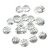 HUELE Pack of 20 Alloy Silver ''She believed she could so she did'' Round DIY Antique Message Charms Pendant for Making Bracelet and Necklace