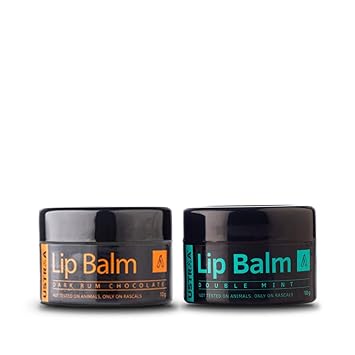 Ustraa Double Mint & Dark Rum Chocolate Lip Balm, 20 g (Pack of 2)