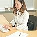 Brownmed - IMAK Ergo Back Cushion - Lumbar Support Pillow for Office Chair & Car - Chair & Seat Cushion Support for Back Pain & Posture - Back Support for Car & Office Chair with Strap