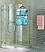 MISSLO Mesh Bathroom Shower Organizer with Rotatable Hanger (Blue)