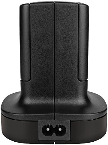 Kycola Xbox 360 Rechargeable batteries and charger WK36 Dual Charger Charging Station Stock Dock + 2 Rechargeable Battery 4800mAh for Xbox 360 Controller(Black)