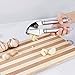 Professional Garlic Press - Stainless Steel Kitchen Utensil Includes Clove Peeler and Cleaning Brush - Best Choice to Mince & Crush Cloves and Ginger