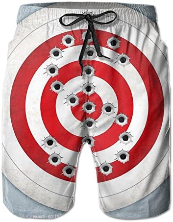2017 New Slim Fit Men Cartoon Target Board Shorts