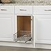 Household Essentials Glidez Chrome-Plated Steel 1-Tier Sliding Under Sink Cabinet Organizer, Chrome