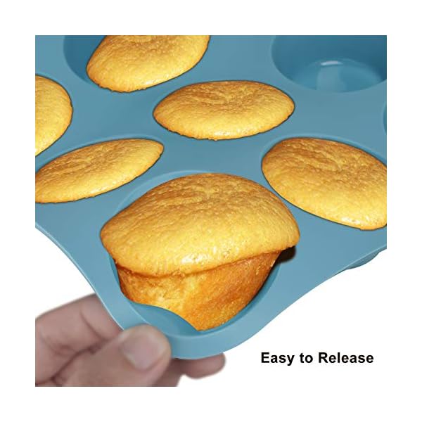 Aschef-5-Pieces-Silicone-Nonstick-Baking-Pan-Bakeware-Mold-Tray-Tools-Set-BPA-Free-Food-Grade-for-Muffin-Bread-Loaf-Cake-Pan-Sheet-Set-Blue Economical 7in1 Nonstick Silicone Baking Cake Pan Tin Tray Sheet Mould Set for Oven, BPA Free Heat Resistant Bakeware…