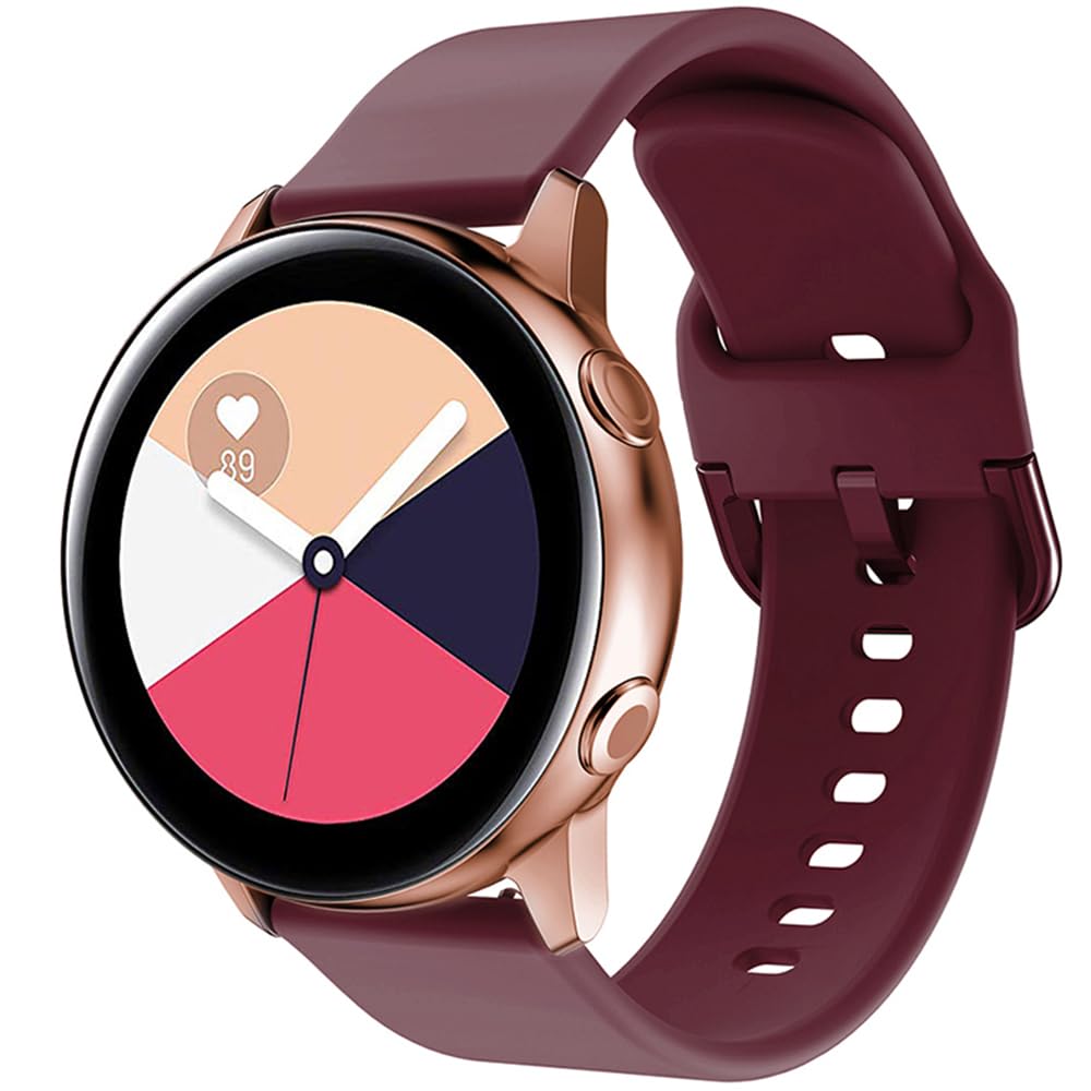 FYISWHO Silicone Watch Strap for Amazfit GTS 4/4 Mini/3/GTS 2/2e/2Mini/GTR Mini/GTR 42mm, 20mm Bracelet Sport Replacement Band for Amazfit Active 2/Active 3/Bip 3/3 Pro/U/U Pro/S/S Lite