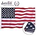 Jetlifee American Flag 10x15 Ft by US Veterans Owned Biz. Embroidered Stars Sewn Stripes and Brass Grommets US Flag. Fast Dry All Weather USA Flag for Indoors Outdoors 10 x 15 Foot
