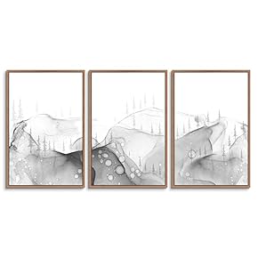 signwin 3 Piece Framed Canvas Wall Art Abstract...