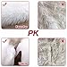 Fannybuy 30 inch Christmas Tree Skirts Plush Faux Fur Handmade Tree Skirt Decorations for Indoor Outdoor Home Xmas Party Decor
