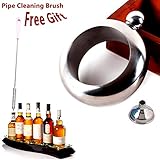 QIBOX Booze Bangle Bracelet Flask, 3.5 oz Stainless Steel Shining Wine Beverage Hip Flask Bracelet, Leak-Proof Wine Bottle with Funnel set, Fashion Jewelry Bangle Wine Flask with Exquisite Cap