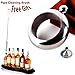 QIBOX Booze Bangle Bracelet Flask, 3.5 oz Stainless Steel Shining Wine Beverage Hip Flask Bracelet, Leak-Proof Wine Bottle with Funnel set, Fashion Jewelry Bangle Wine Flask with Exquisite Cap