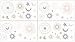 Sweet JoJo Designs Blush Pink, Gold, Grey and White Star and Moon Peel and Stick Wall Decal Stickers Art Nursery Decor for Celestial Collection - Set of 4 Sheets