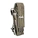 Fenix Tactical Molle Flashlight Battery Pouch Holster Holder Carry Case with Clip for Duty Belt TK09 TK15 TK15C PD32 PD35 LD12 LD22 SD10 Adjutable (Olive Drab)