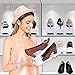 Shoe Slots Organizer 10 Piece Set (White) - 2019 Premium Closet Space Saver for High Low Heels, Sneakers, Boots and Sandals - 3-step Adjustable Plastic Stacker - Present for Men, Women, and Kids