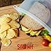 Silchef Reusable Silicone Food Bag - Set of 3 - Silicon Food Storage Bags with Airtight Seal to keep your food fresh - 2 large and 1 medium size