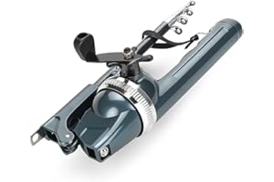 Lightweight Fishing Rod Portable Folding Integrated Fishing Rod and Enclosed Reel Tackle Accessory for Traveling