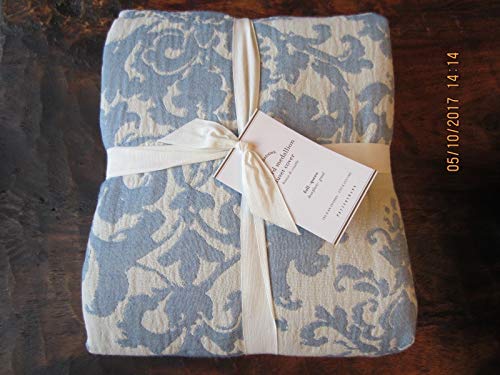 New 1st Quality Pottery Barn Jacquard Linen Medallion Full Queen