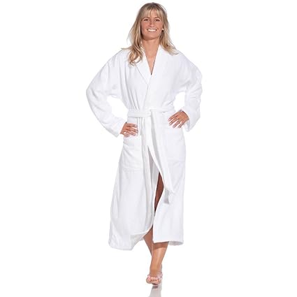 Vossen Bademantel, Caribbean Feeling Collection, 1616074446, Unisex, Baumwolle, weiß, L/XL