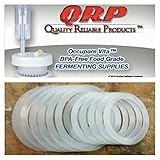 QRP SEALS for Mason Jars Reusable Food Grade Silicone STAY INSIDE the REGULAR or WIDE MOUTH Plastic Cap Lid (6 REGULAR MOUTH & 6 WIDE MOUTH)