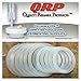 QRP SEALS for Mason Jars Reusable Food Grade Silicone STAY INSIDE the REGULAR or WIDE MOUTH Plastic Cap Lid (6 REGULAR MOUTH & 6 WIDE MOUTH)