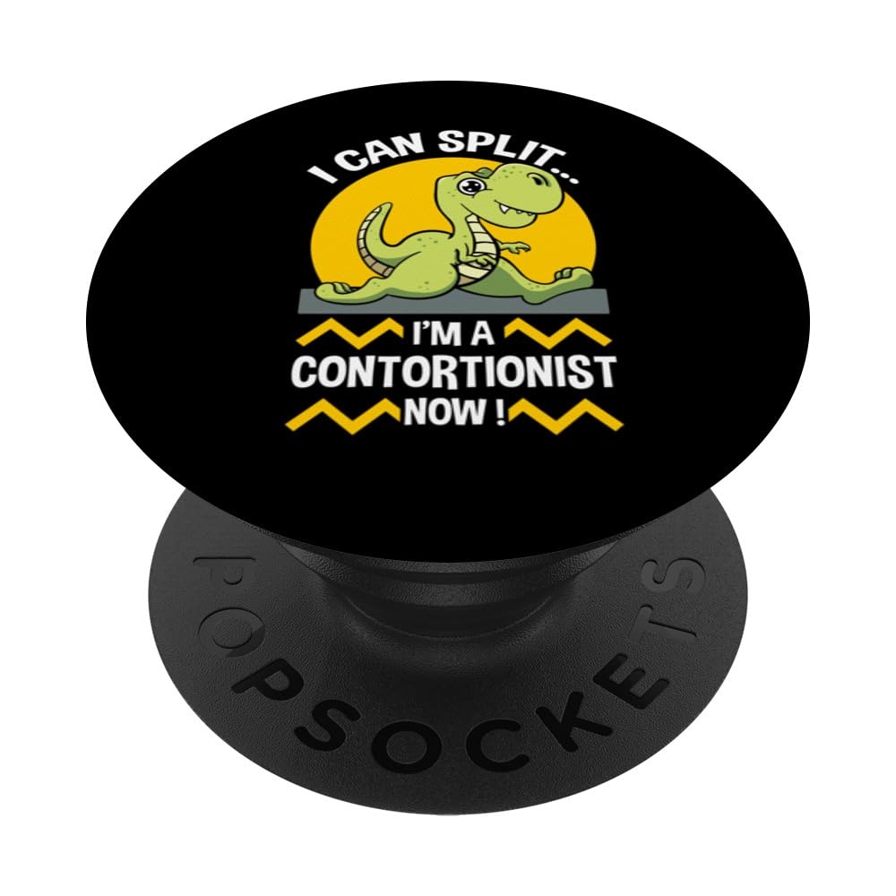 Contortionist Dinosaur Acrobat Gymnast Performer Contortion PopSockets Swappable PopGrip