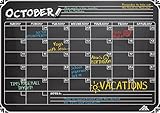 Flat Harmony Magnetic Chalkboard Calendar (12x17