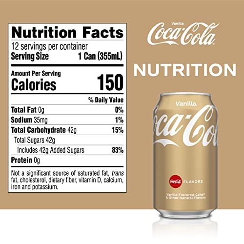 CocaCola Vanilla, 12 fl oz (pack of 12) Pricepulse
