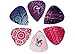 Guitar Picks Variety Pack Accessories with Holder. Custom Cool Unique Design. Medium and Thin Gauge. Guitar Pick for Electric, Acoustic, Bass, Ukulele, and Mandolin.