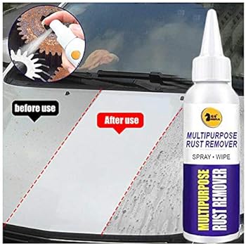 Rust Remover Anti-Rust Lubricant,Metal Surface Chrome Paint Car Maintenance Iron Powder Cleaning Rust Remover, Polishing and Coating Metal Surface (100ml)