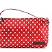 JuJuBe Be Set Travel Accessory Bags, Onyx Collection - Black Ruby - Red/White Polka Dots