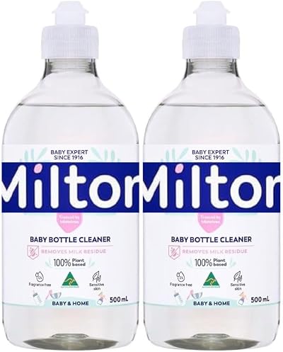 Welari Milton Baby Bottle Cleaner 500ml 2 Pack Unscented, Biodegradable
