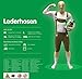 Lederhosen Morphsuit Adult Costume - size Large - 5'3-5'9 (159cm-175cm)