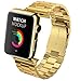 Valuebuybuy Stainless Steel Metal Clasp Buckle Wrist Strap for Apple Watch - Gold/42mm