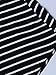 PERSUN Women's Summer Basic Stripes Short Sleeve Shift Mini Dress Top,Black02,Medium