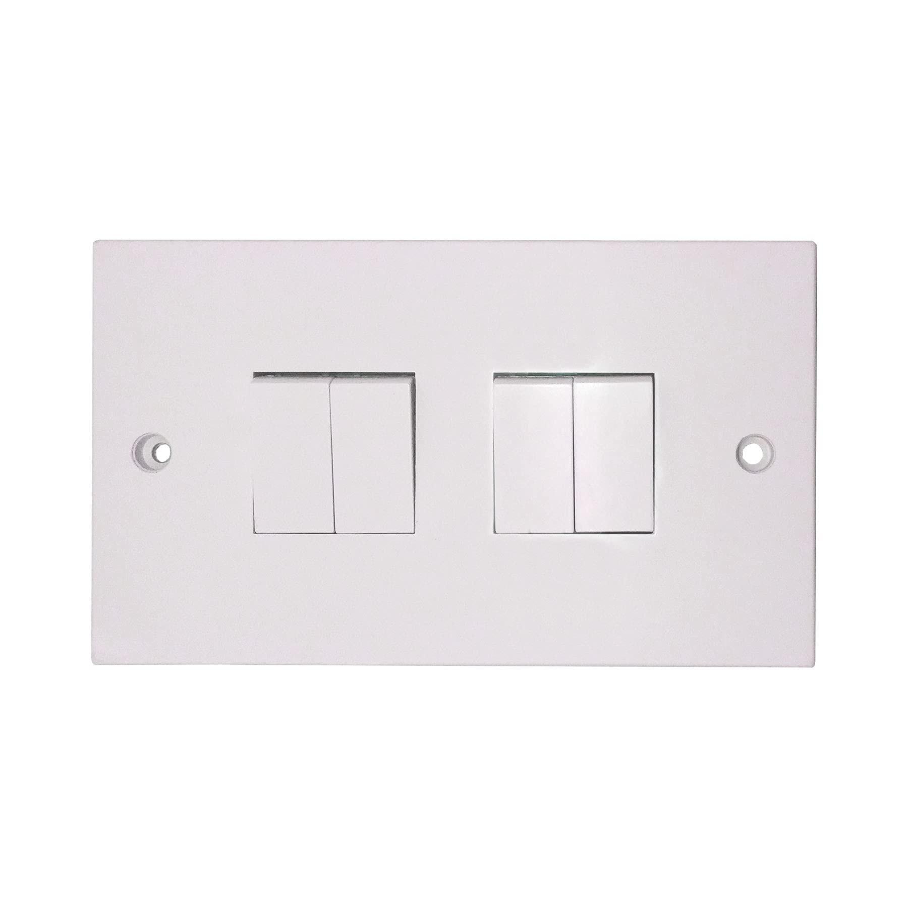 Opus 4 gang 2 way Light Switch White
