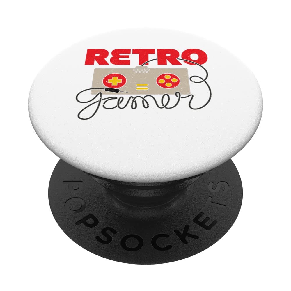 Video Games Gaming Retro Gamer PopSockets Swappable PopGrip