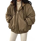 EMMIOL Womens Winter Coats Hooded Fleece Puffer Reversible Long Sleeve Oversized Full Zipper Warm Jackets