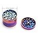 Colourful 4 Pieces Metal Zinc alloy Tobacco Grinder Spice Grinder Herb Grinder-Rainbow Metal (63mm-Diameter)-By KepooMan